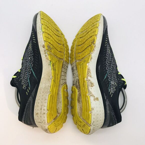 Brooks Glycerin 19 Running Shoe Mens 10D Black Green Lace Up Sneaker 1103561D050 - Picture 7 of 11